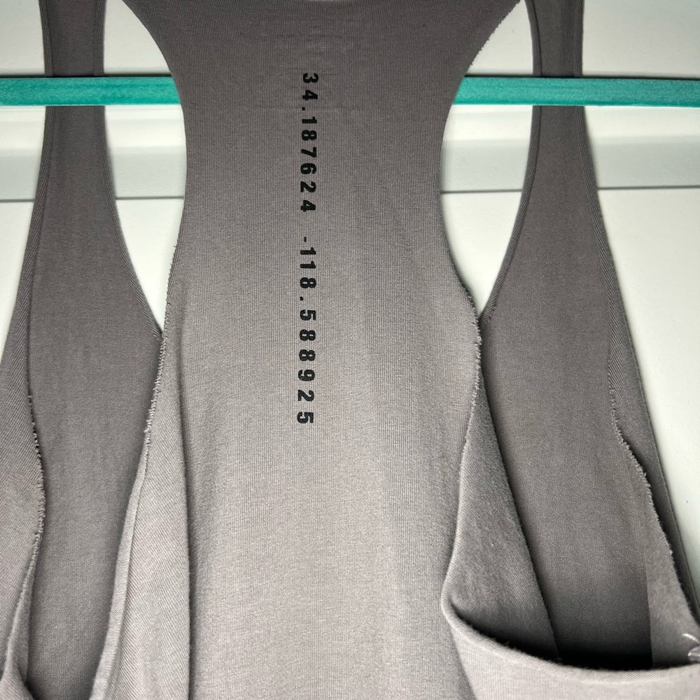 Men’s Gray Racerback Tank Top - Picture 5 of 6